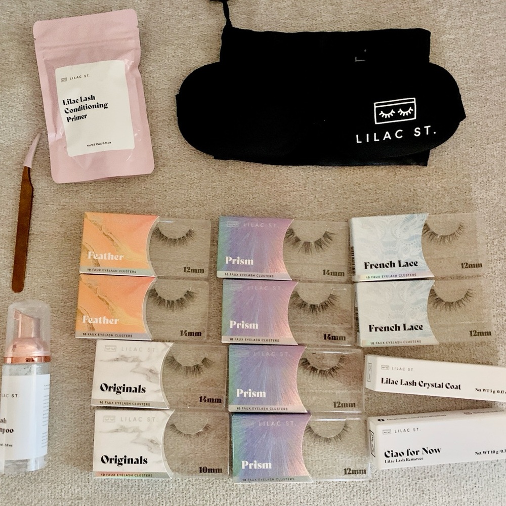 Lilac St. lashes and accessories
